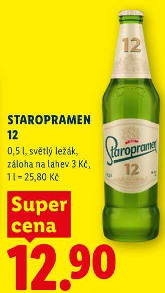 STAROPRAMEN 12, 0,5 l 