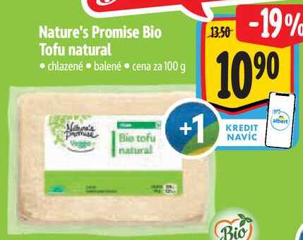 Nature's Promise Bio Tofu natural, cena za 100 g