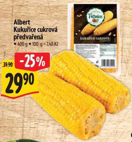 Albert Kukuřice cukrová předvařená, 400 g 