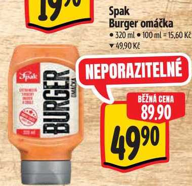 Spak Burger omáčka, 320 ml 
