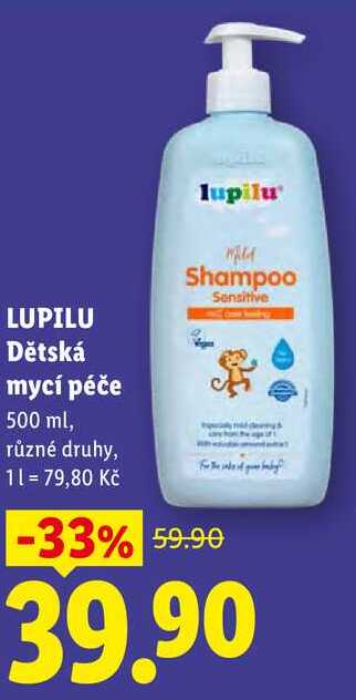 LUPILU Dětská mycí péče, 500 ml 