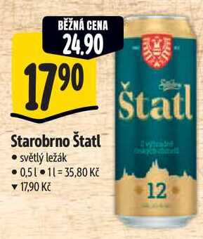 Starobrno Štatl, 0,5 l 