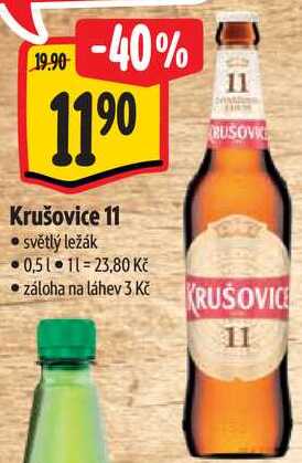 Krušovice 11, 0,5 l 