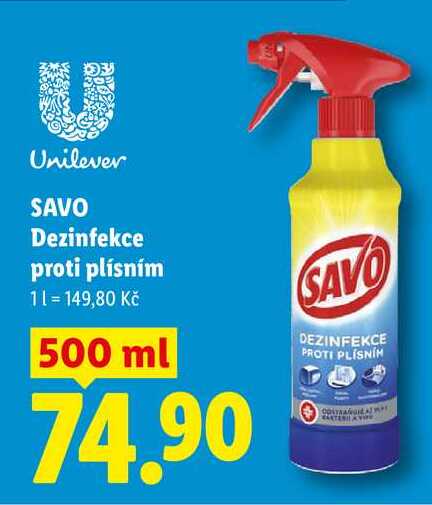 SAVO Dezinfekce proti plísním, 1 l  