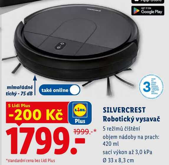 SILVERCREST Robotický vysavač 