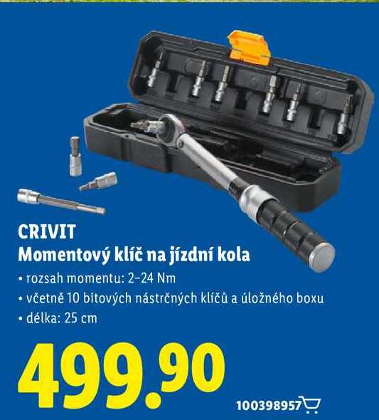 CRIVIT Momentový klíč na jízdní kola  