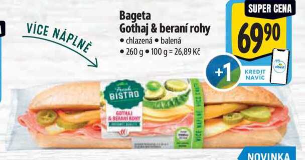 Bageta Gothaj & beraní rohy, 260 g 