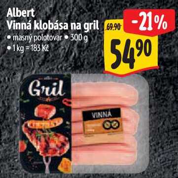 Albert Vinná klobása na gril, 300 g