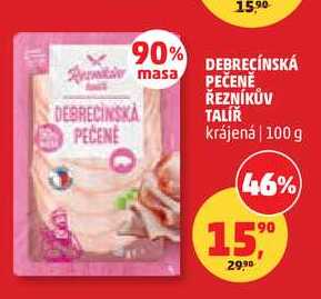DEBRECÍNSKÁ PEČENĚ ŘEZNÍKŮV TALÍŘ, 100 g 