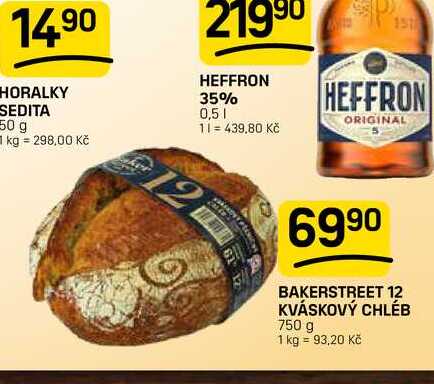 BAKERSTREET 12 KVÁSKOVÝ CHLÉB 750 g 