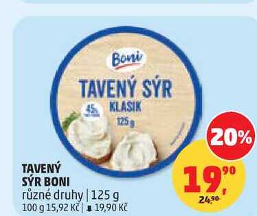 TAVENÝ SÝR BONI, 125 g 