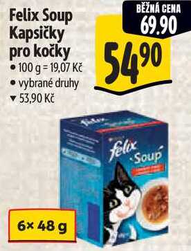 Felix Soup Kapsičky pro kočky, 100 g  