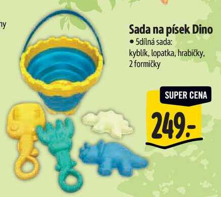 Sada na písek Dino, 5dílná sada