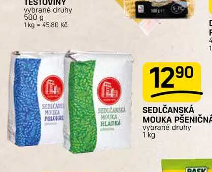 SEDLČANSKÁ MOUKA vybrané druhy 1 kg 