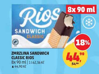 ZMRZLINA SANDWICH CLASSIC RIOS, 8x 90 ml 
