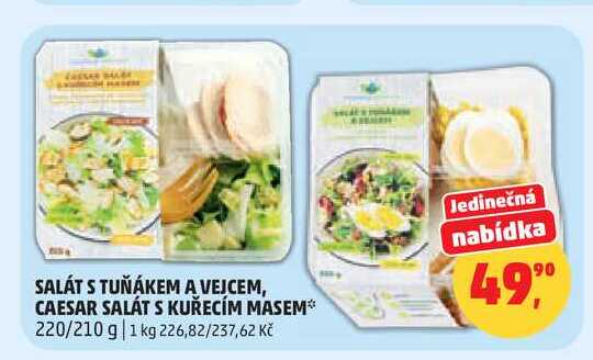 SALÁT S TUŇÁKEM A VEJCEM, 220 g