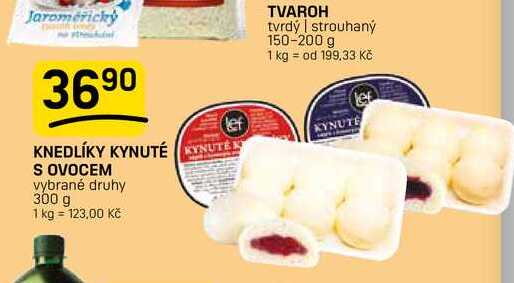 KNEDLÍKY KYNUTÉ S OVOCEM vybrané druhy 300 g 