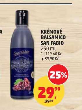 KRÉMOVÉ BALSAMICO SAN FABIO, 250 ml