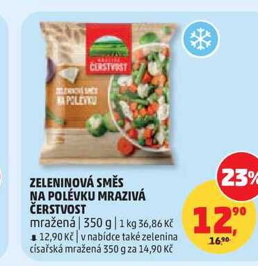 ZELENINOVÁ SMĚS NA POLÉVKU MRAZIVÁ ČERSTVOST, 350 g