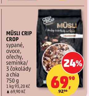 MÜSLI CRIP CROP, 750 g
