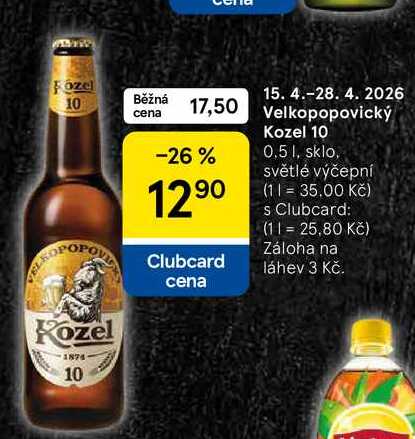 Velkopopovický Kozel 10, 0.5 l