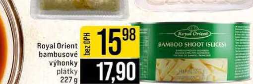 Royal Orient bambusové výhonky platky 227 g