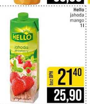Hello jahoda mango 1l