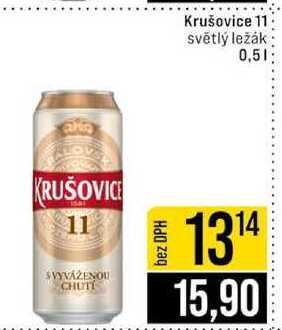 Krušovice 11 světlý ležák 0,5l