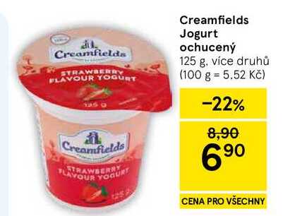 Creamfields Jogurt ochucený, 125 g, více druhů 