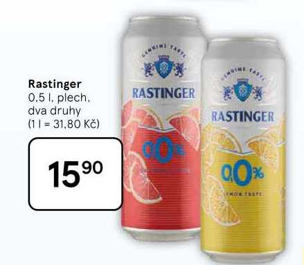 Rastinger, 0.5 l, plech 