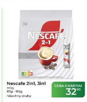 Nescafe 2in1, 3in1 mixy 8Og-165g 