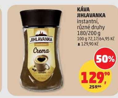 KÁVA JIHLAVANKA instantní, 180 g