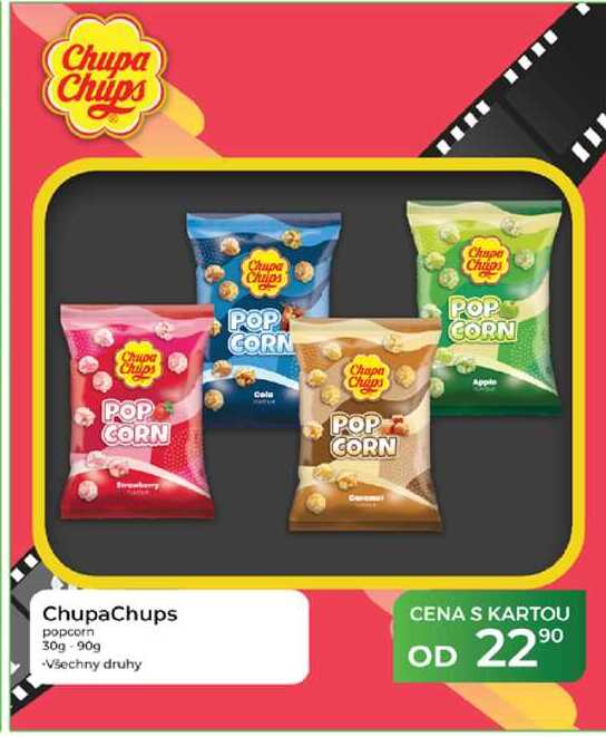 Chupa Chups popcorn 30g-90g 