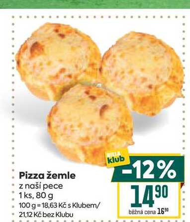 Pizza žemle z naší pece 1 ks, 80 g 