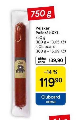 Pejskar Pašerák XXL, 750 g 