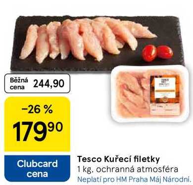 Tesco Kuřecí filetky, 1 kg 