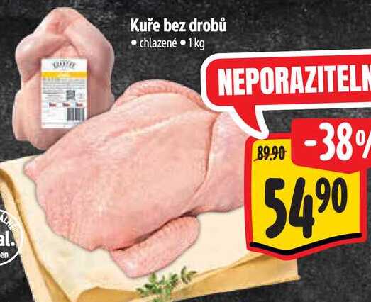 Kuře bez drobů, 1kg