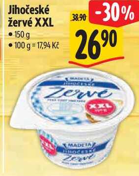 Jihočeské žervé XXL, 150 g   