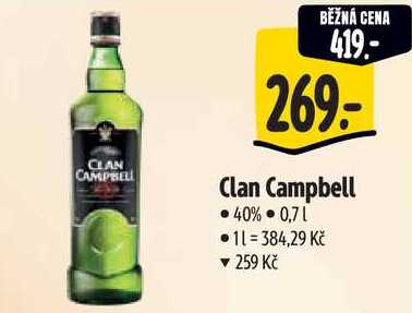 Clan Campbell, 0,7 l 