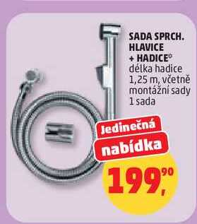 SADA SPRCH. HLAVICE + HADICE, 1 sada 