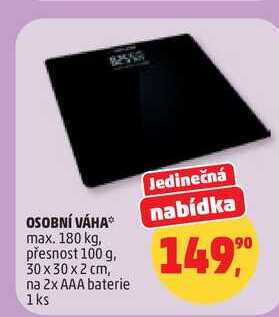 OSOBNÍ VÁHA, 1 ks