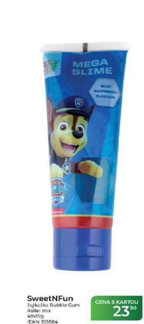 SweetNFun žvýkačka Bubble Gum Roller mix 40x15g 