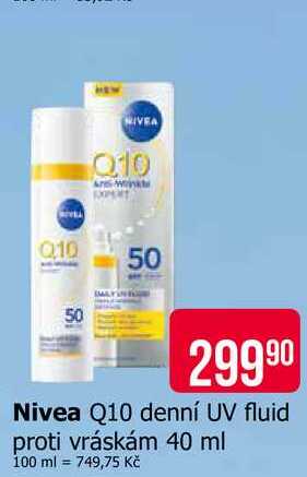 Nivea Q10 denní UV fluid proti vráskám 40 ml 