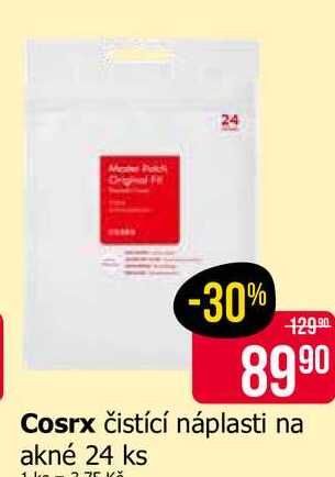 Cosrx čistící náplasti na akné 24 ks 