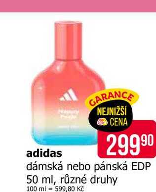 adidas dámská nebo pánská EDP 50 ml