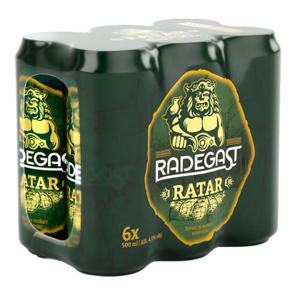 Radegast Ratar Ležák plech 6x500ml