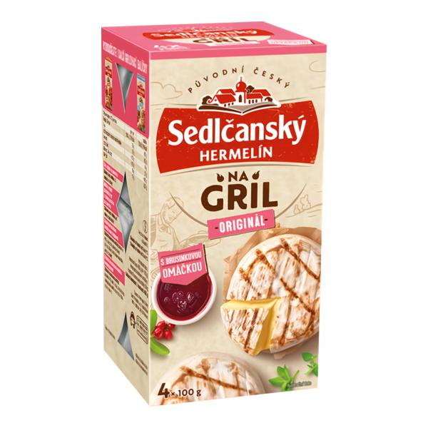 Sedlčanský Hermelín na gril originál s brusinkovou omáčkou (4x100g)