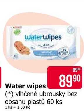 Water wipes vlhčené ubrousky bez obsahu plastů 60 ks
