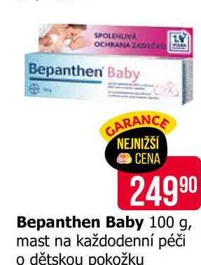 Bepanthen Baby 100 g, mast na každodenní péči o dětskou pokožku 
