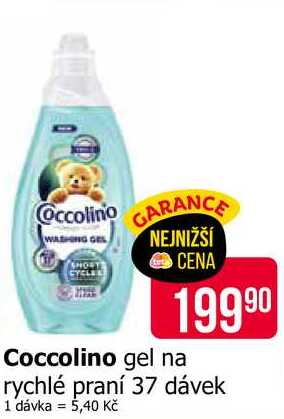 Coccolino gel na rychlé praní 37 dávek